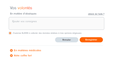 Exprimer ses volontés